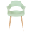 Beliani Set of 2 Dining Chairs UTICA Light Green 5
