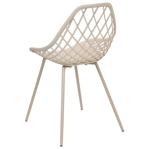 Beliani Set of 2 Dining Chairs CANTON II Beige 1