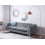 Beliani Sofa 3 Seater SOTRA Velvet Grey 3