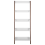 Beliani 5 Tier Shelving Unit MOBILE TRIO 164 cm Brown/ White 5
