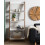 Beliani 5 Tier Shelving Unit MOBILE TRIO 164 cm Brown/ White 3