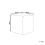 Beliani Pouffe HIRRI Cotton Light Grey 5