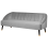 Beliani Sofa 3 Seater ALSVAG Velvet Light Grey 5