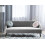 Beliani Sofa 3 Seater ALSVAG Velvet Light Grey 3