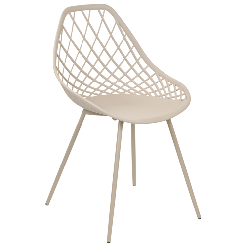 Beliani Set of 2 Dining Chairs CANTON II Beige 2