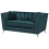 Beliani Sofa 2 Seater GAULA Velvet Teal 2