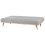 Beliani Sofa Bed 3 Seater FROYA Fabric Light Grey 7