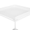 Beliani Side Table SAXON Metal White 5