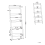 Beliani 5 Tier Shelving Unit MOBILE TRIO 164 cm Brown/ White 4