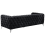Beliani Sofa 3 Seater SOTRA Velvet Black 5