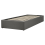 Beliani Ottoman Bed without Headboard DINAN Fabric Dark Grey 90 x 200 cm (EU Single) 4