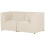 Beliani Modular Sofa 2 Seater LEMVIG Corduroy Light Beige 3