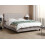Beliani Bed Fabric LA ROCHELLE 160 x 200 cm (EU King Size) Light Grey 3
