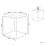 Beliani Side Table SAXON Metal White 3