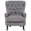 Beliani Armchair VIBORG II Fabric Light Grey 7
