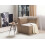 Beliani Corner Seat LEMVIG Corduroy Taupe 2