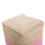 Beliani Pouffe KIRAMA Jute Pink 5