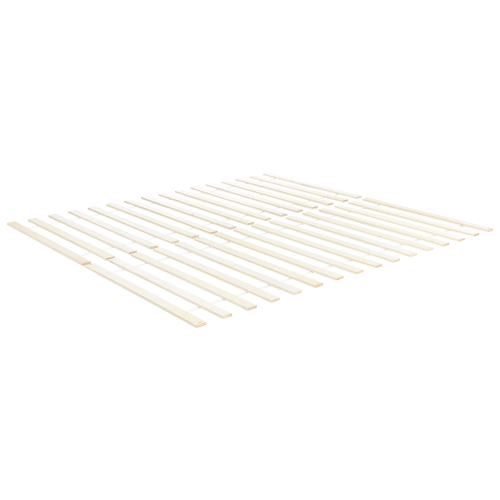 Beliani Bed Pine Wood BARRET 140 x 200 cm (EU Double) Brown 1