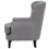 Beliani Armchair VIBORG II Fabric Light Grey 8