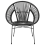 Beliani Dining Chair SARITA Rattan Black 4