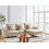 Beliani Corner Sofa 3 Seater SERSAN Chenille White Left Hand 2