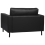 Beliani Armchair SAVALEN Leather Black 5