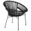 Beliani Dining Chair SARITA Rattan Black 5