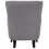 Beliani Armchair VIBORG II Fabric Light Grey 4