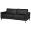 Beliani Sofa 3 Seater SAVALEN Leather Black 4