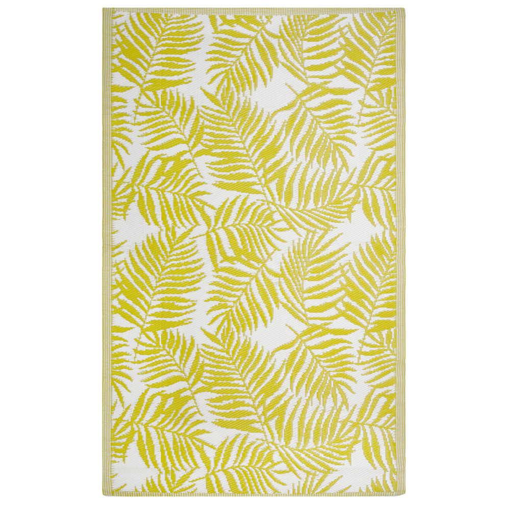 Outdoor Rug KOTA Yellow 120 x 180 cm Reversible