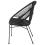 Beliani Dining Chair SARITA Rattan Black 6