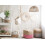 Beliani Pouffe KIRAMA Jute Pink 2