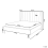 Beliani Bed Velvet VILLETTE 140 x 200 cm (EU Double) Beige 4