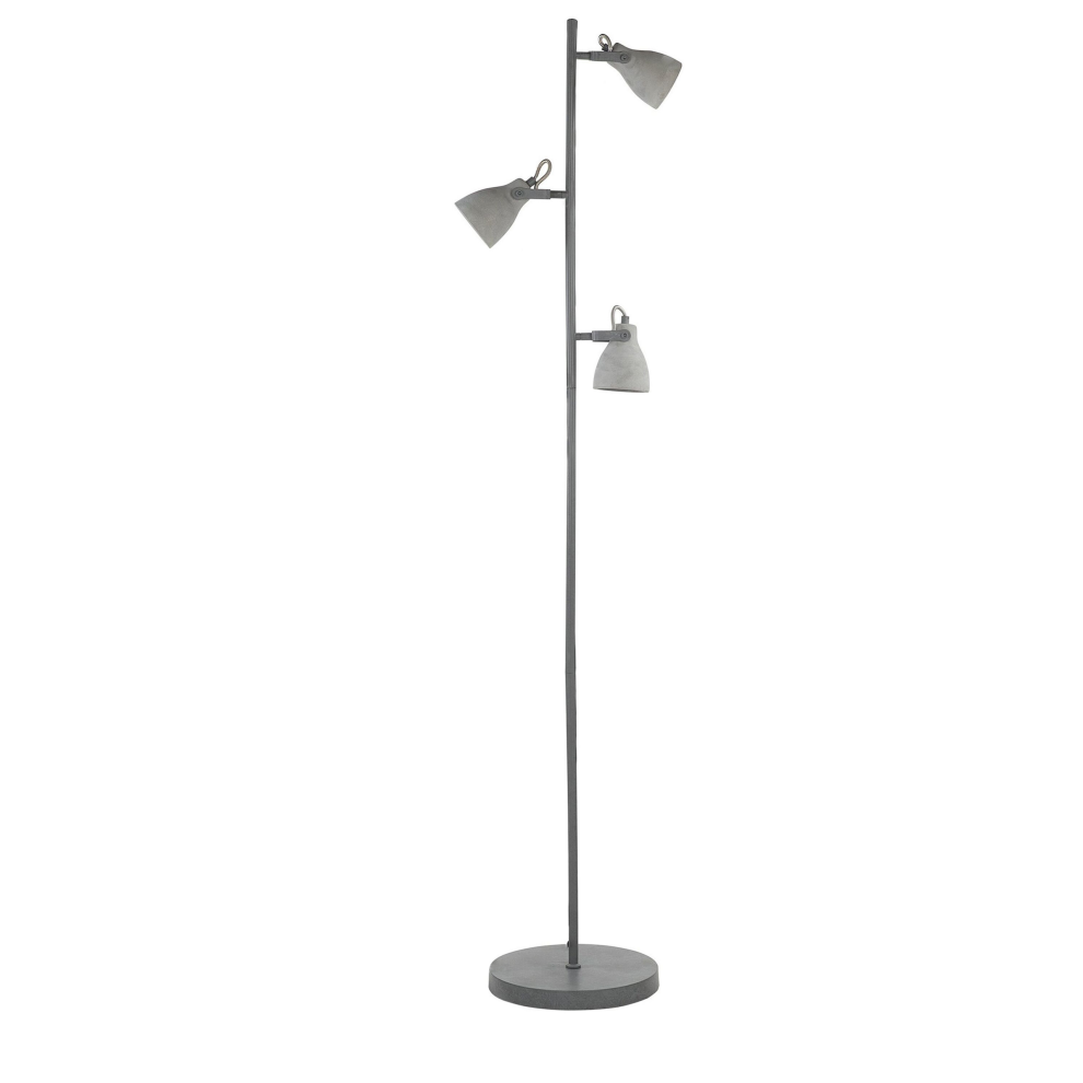 Floor Lamp MISTAGO Adjustable Concrete Grey