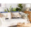 Beliani Set of 2 Decorative Cushions SOFCA Cotton 45 x 45 cm Beige Geometric Pattern 2
