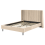 Beliani Bed Velvet VILLETTE 140 x 200 cm (EU Double) Beige 2
