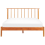 Beliani Bed Pine Wood BARRET 140 x 200 cm (EU Double) Brown 5