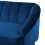 Beliani Sofa 3 Seater ALSVAG Velvet Navy Blue 12