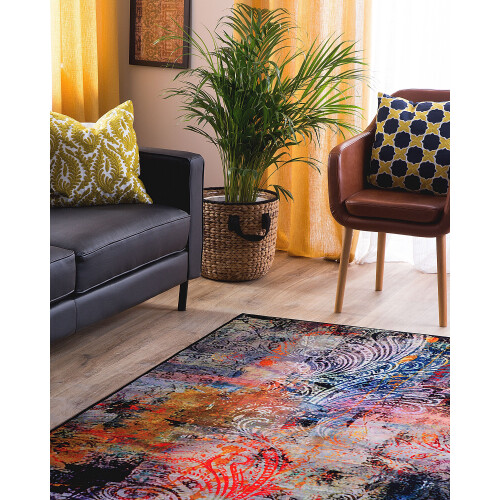 Beliani Rug MARDIN Multicolour 140 x 200 cm 1