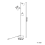 Beliani Floor Lamp MISTAGO Adjustable Concrete Grey 3
