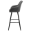 Beliani Set of 2 Bar Chairs DARIEN Grey 10