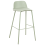 Beliani Set of 4 Bar Chairs MORA Light Green 4