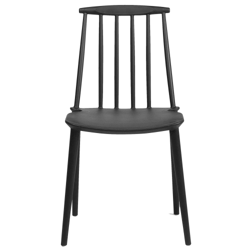 Beliani Set of 2 Dining Chairs VENTNOR Black 1