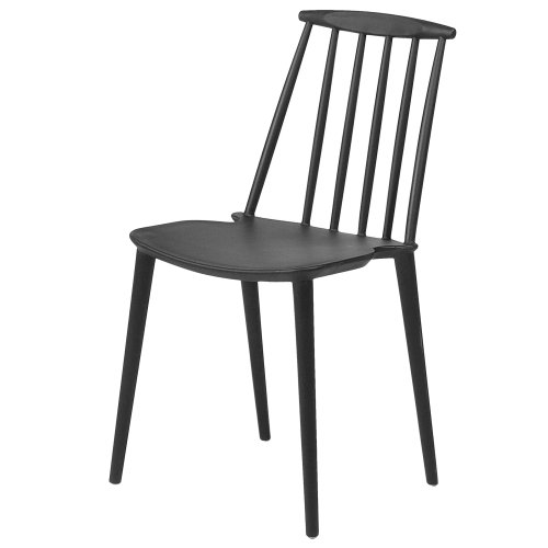 Beliani Set of 2 Dining Chairs VENTNOR Black 2