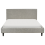 Beliani Bed Fabric FITOU 140 x 200 cm (EU Double) Light Grey 4