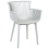 Beliani Set of 4 Garden Chairs PESARO Light Grey 2