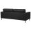 Beliani Sofa 3 Seater SAVALEN Leather Black 5
