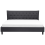 Beliani Bed Fabric SAVERNE 180 x 200 cm (Super King) Dark Grey 4