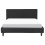 Beliani Bed Fabric FITOU 140 x 200 cm (EU Double) Black 2