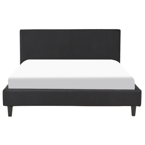 Beliani Bed Fabric FITOU 140 x 200 cm (EU Double) Black 1